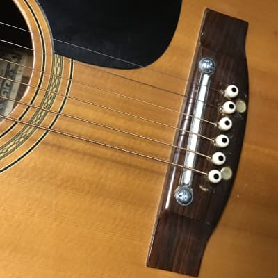 KISO SUZUKI/ Matao W350 acoustic vintage guitar made in Japan 1970s Brazilian rosewood with maple in very good condition with vintage hard case. image 19
