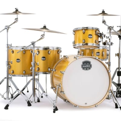Mapex Mars Birch 5pc Crossover Drum Set Sunflower Sparkle image 1