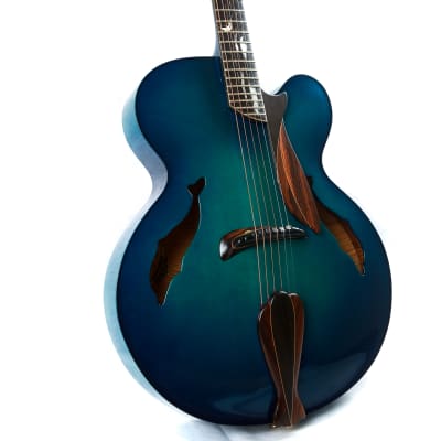Washburn Blue Dolphin Yuriy Shishkov Masterpiece Archtop Acoustic Guitar image 4