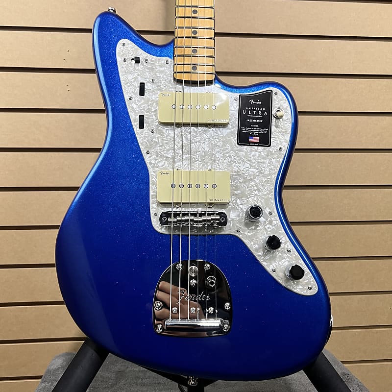 Fender American Ultra Jazzmaster Cobra Blue w Maple FB OHSC PLEK D 151 Reverb