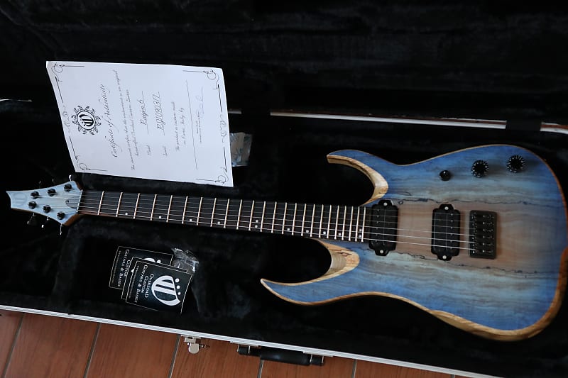 Overload Custom Guitars Raijin 6 2017 Trans Blue | Reverb
