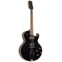 The Loar LH-280-CBK Archtop Cutaway Hollowbody Electric Guitar, Black