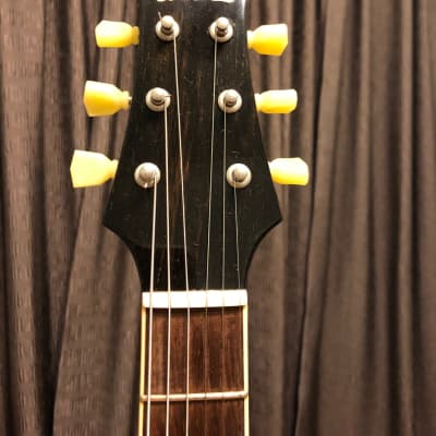 Asher ES1 model Neck-Through and String-Through body guitar 2017 Nitro Vintage Burst lacquer image 4