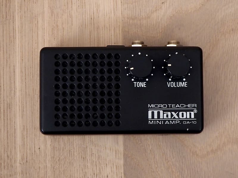 1970s Maxon Micro Teacher GA-10 Mini Amp & Preamp Pedal w/ Box & 4558 IC,  Japan