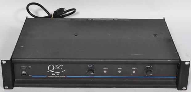 通電のみ QSC MX 700 プロ用 ステレオ アンプ 音響機器 ジャンク扱い 通電のみ QSC MX 700 プロ用 ステレオ アンプ 音響機器 ジャンク