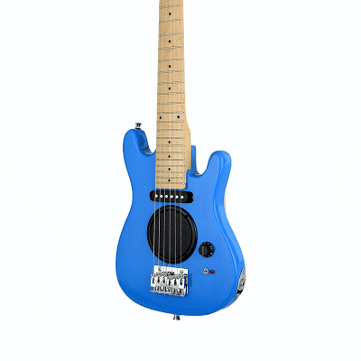 De Rosa GE30-AST-BU Built-In-Amp Kids Electric Guitar w/Gig Bag, Guitar Cable, Strings, Pick, Strap & 9V Battery for sale