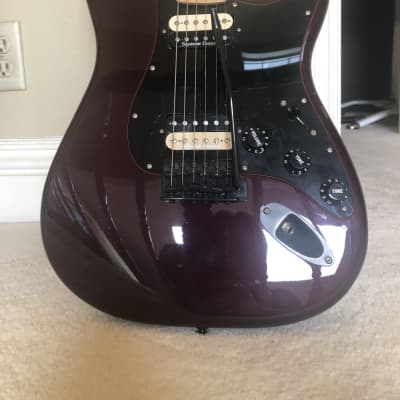 Midnight Wine Fender Stratocaster With Black Fender Locking Tuners and Hardware image 2