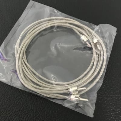 Vintage Style Reverb Tank Cables 2pc Set RCA image 4