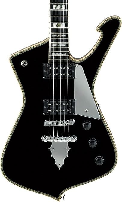 Ibanez Model PS120BK, Paul Stanley KISS Signature Electric Guitar, Black image 1