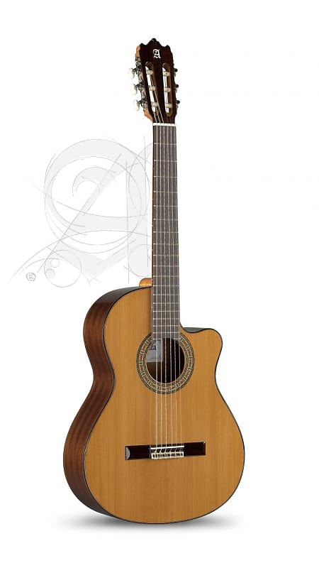 Alhambra 3C-CW Mahogany Classical with Cutaway image 1