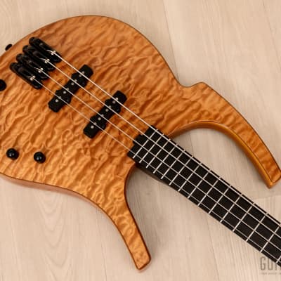 2003 Parker Fly Bass FB4 Quilted Maple w/ Dimarzio Ultra Jazz & Piezo Pickups, Active Fishman EQ image 8