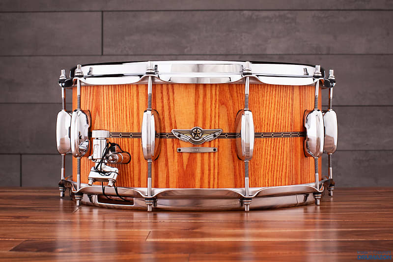 TAMA 14 X 6.5 STAR RESERVE STAVE ASH SNARE DRUM, OILED AMBER (PRE-LOVED) image 1