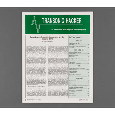 Transoniq Hacker Ensoniq User's Newsletter Issue #44
