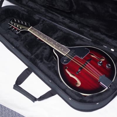 SAVANNAH SA-115-E acoustic electric A-style Mandolin NEW w/ Light Case image 1