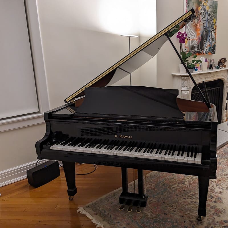 Kawai KG-2E sweet Grand Piano 5'10" Polished Ebony image 1