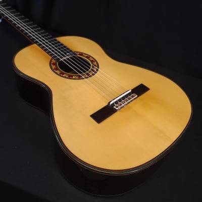 Jose Ramirez Spruce Guitarra del Tiempo Studio Classical Nylon String Guitar w/ Logo'd Hard Case image 10