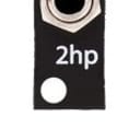 2hp Mix 4-Channel Modular Eurorack Mixer - Black Faceplate