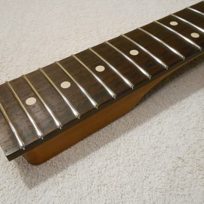 Warmoth Vortex Roasted Maple / Rosewood Electric Guitar Neck, RH, Stainless Steel 6150 Frets, Wolfgang Neck Profile image 8