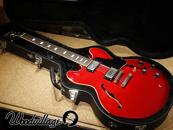 Epiphone Japan 63 ES-335 Block Cherry Red (Gibson Open Book Headstock)  2000s Cherry Red