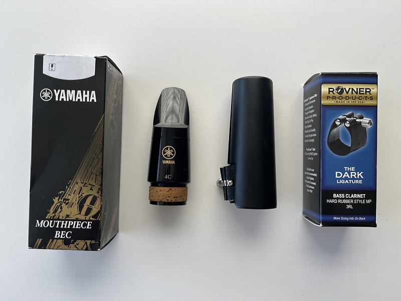 Yamaha 4C Bass Mouthpiece + Rovner Dark Ligature Reverb