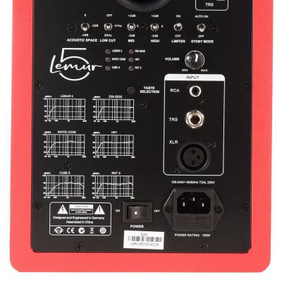 MONKEY BANANA Lemur 5 RD aktiv (Stk) 5Zoll/110Watt Nahfeld-Modelling-Studio-Monitor, rot image 3