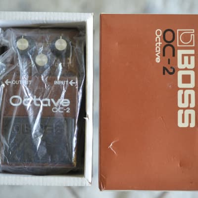 Boss OC-2 Octave Vintage Black Label MIJ w/ box 1987 Brown image 14