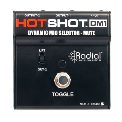Radial Engineering DM1-HOTSHOT Microphone Signal Splitter / Mute Switch image 5