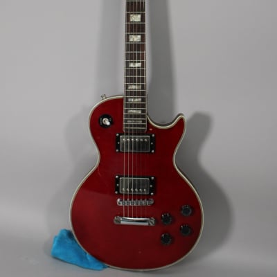 Hondo II Les Paul Custom Style Electric Guitar Wine Red for sale