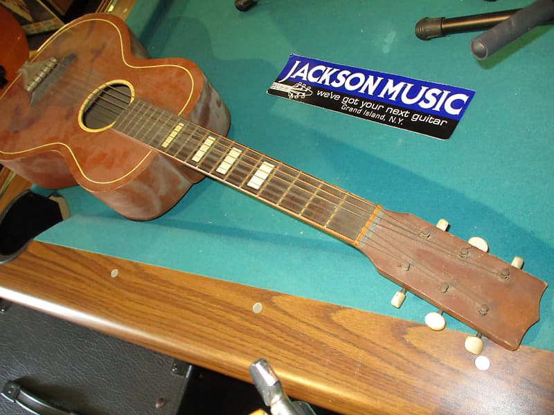 United Guitar Co.  Cowboy Stencil Parlor Acoustic image 1