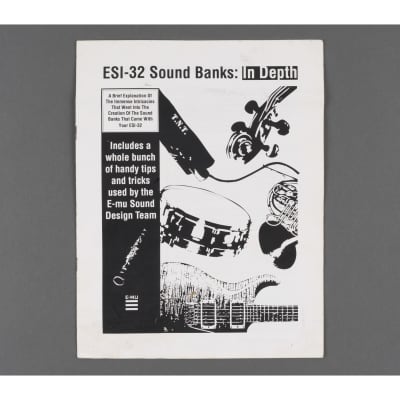 E-mu ESI-32 Sound Banks: In Depth Pamphlet