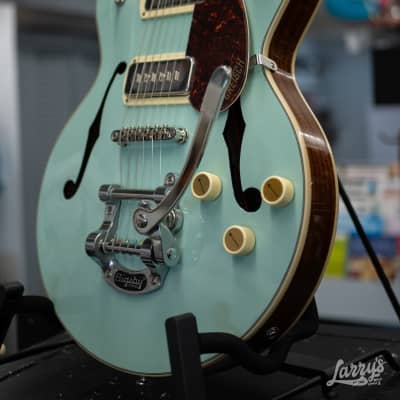 Gretsch G2655T-P90 Streamliner Center Block Jr with Bigsby - Two-Tone- Mint Metallic and Vintage Mahogany Stain image 3