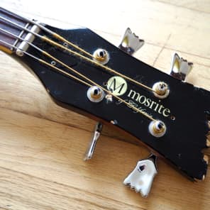 1966 Mosrite Joe Maphis Vintage Hollowbody Electric Bass Guitar Sunburst image 4