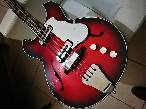 1960er Egmond Colorado Bass orders Semiakustikbass Vintage