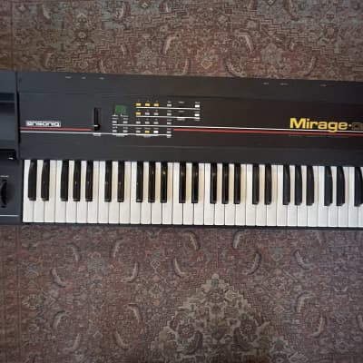 Ensoniq Mirage DSK-1 Digital Sampling Keyboard (red stripe) 1986 - Black