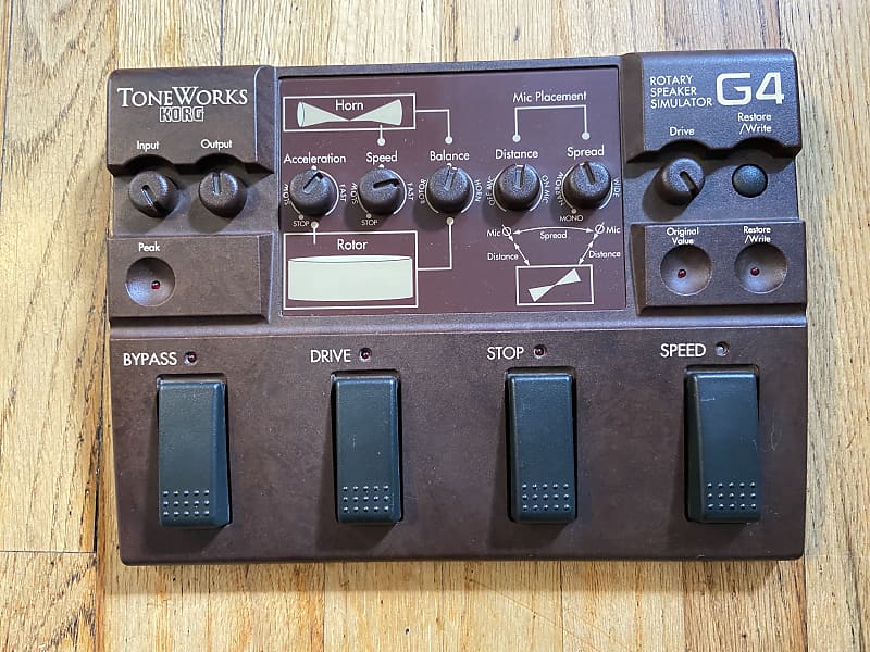 ロータリーシミュレーター　korg toneworks G4 KORG ToneWorks G4 - Rotary Speaker Simulator | Reverb