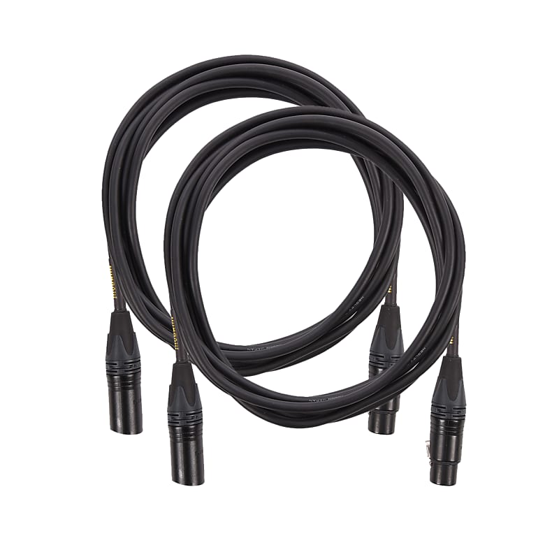 Mogami Gold Studio XLR Microphone Cable 10' 2 Pack Bundle Reverb