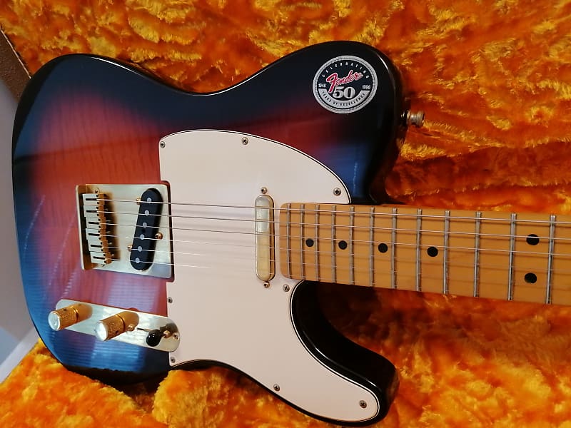 ギター Fender USA 50th Anniversary TELECASTER Fender 50th Anniversary Telecaster Sunburst 1996 | Reverb