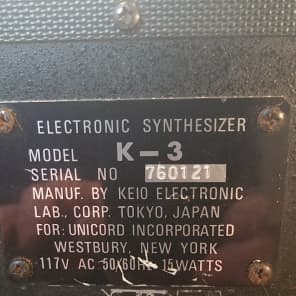 Univox K-3 Maxi-Korg Maxikorg 800DV Rare, Serviced Analog Mono/Duosynth Synthesizer image 24