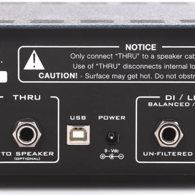 Suhr Reactive Load IR 8 Ohm DI Box with Impulse Responses