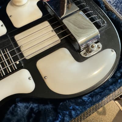 Rickenbacker Electro Model B Lap Steel 1940s Black Bakelite with White Plates with 1930s Matching Amp image 8