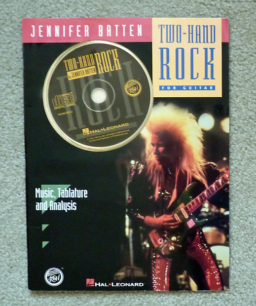 Jennifer Batten Two Hand Rock Guitar Tab Book with CD 1995 Hal Leonard image 1