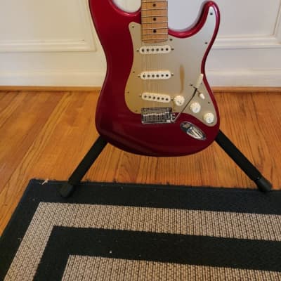 Fender  USA American  Roadhouse Stratocaster with Maple Fretboard 1997  Candy Apple Red image 2