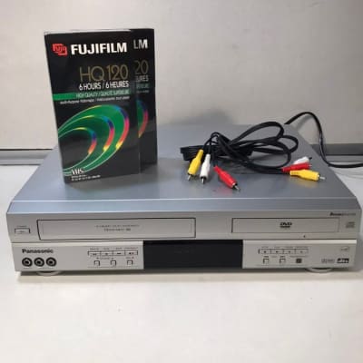 Panasonic PV-D4734S 4 Head HiFi Stereo VHS Recorder DVD Player Lightly Used w/ cables and tapes image 1