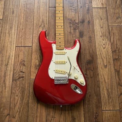 1990 Fender ST-72 Stratocaster 1972 Reissue Electric Guitar Candy Apple Red MIJ Fujigen image 2