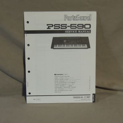 Yamaha PortaSound PSS-590 Service Manual [Three Wave Music]