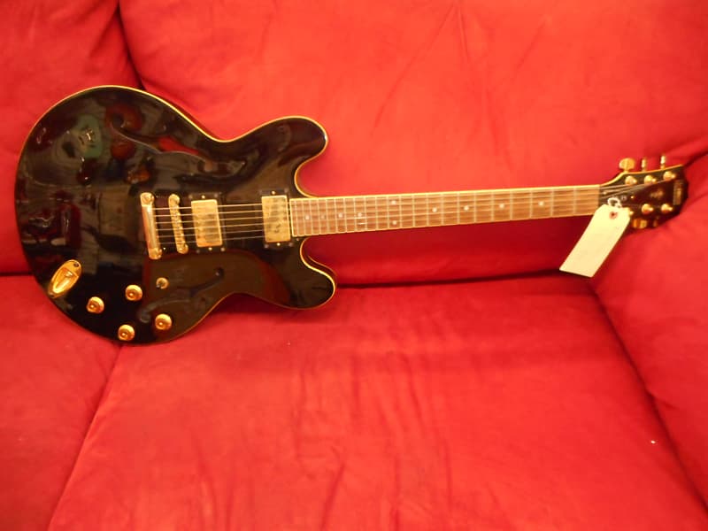 Hohner Professional Se 35 Black Guitar Semi Hollow Body Reverb