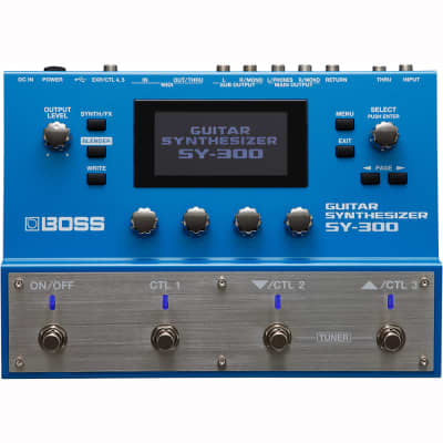 BOSS SY-300 Advanced Analog-Sounding Electric Guitar Synthesizer for 1/4" Input