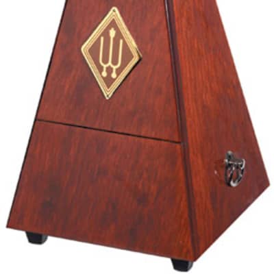 Wittner Metronome. Wooden. Mahogany Colour. With Bell 1626 image 1