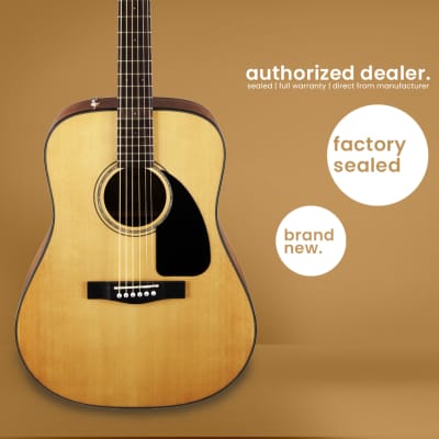 Fender CD60 - Dreadnought Acoustic Guitar - Natural image 1