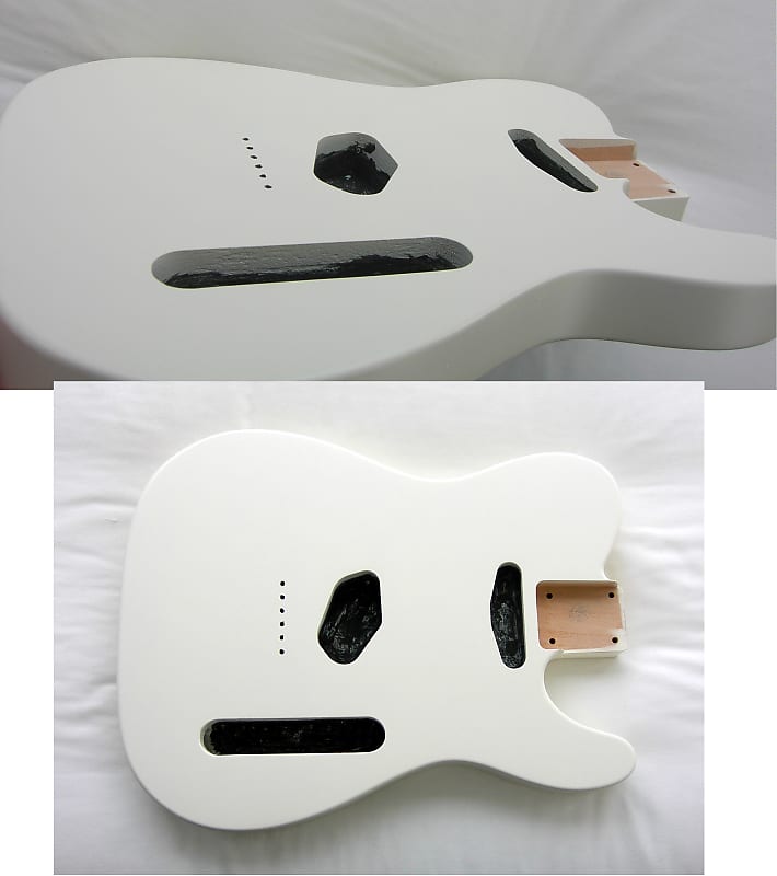 Telecaster Body / OLYMPIC WHITE/ 2-Piece Alder Nitro SATIN / (Fender Tele Specs) image 1